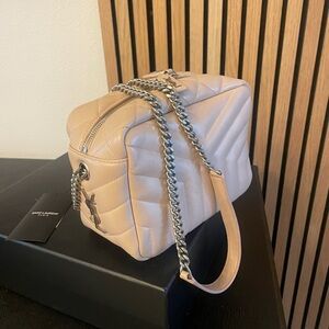 YSL blush shoulder leather bag